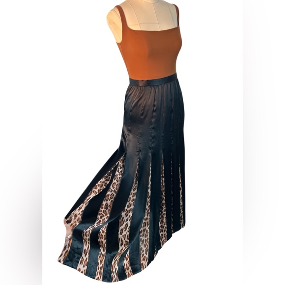 Dior Dresses & Skirts - Vintage Christian Dior, leopard pleated silk maxi skirt